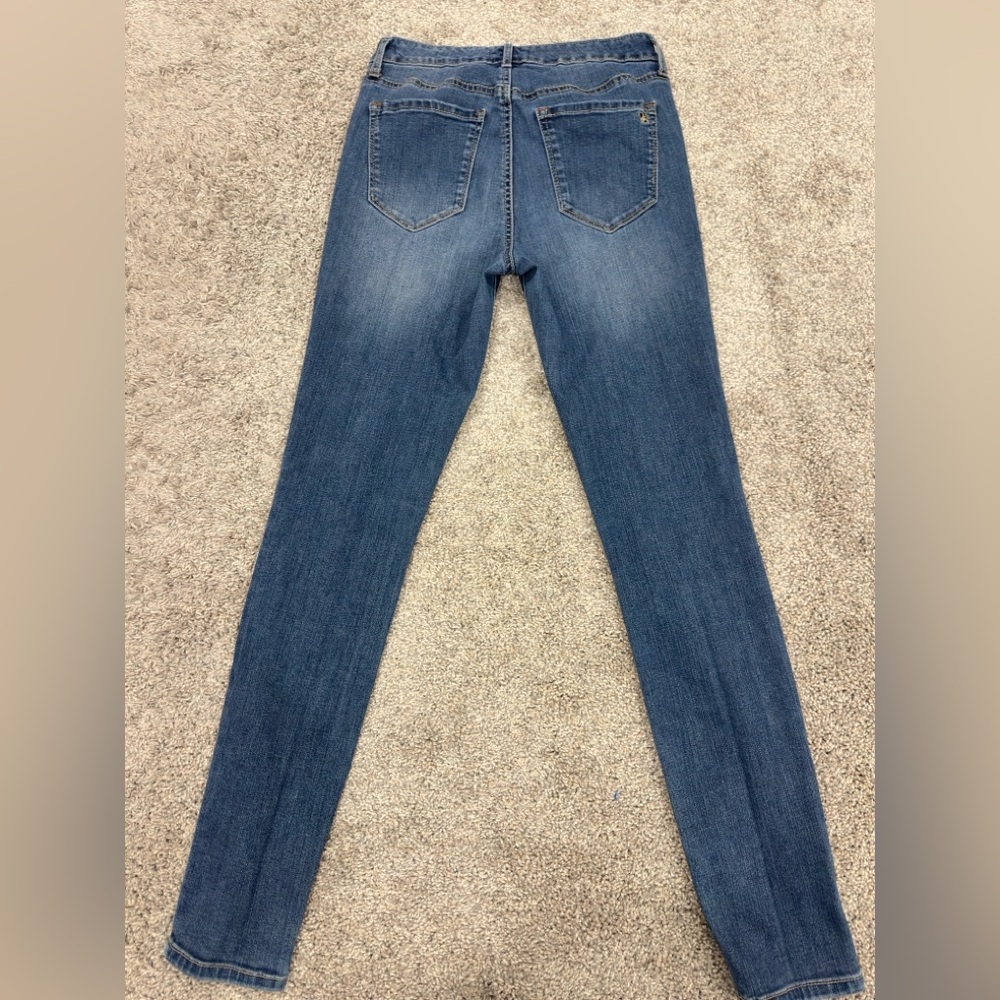 Jessica Simpson Curvy High Rise Skinny Jeans | Women's Size 29 | Blue Denim - Picture 7 of 8